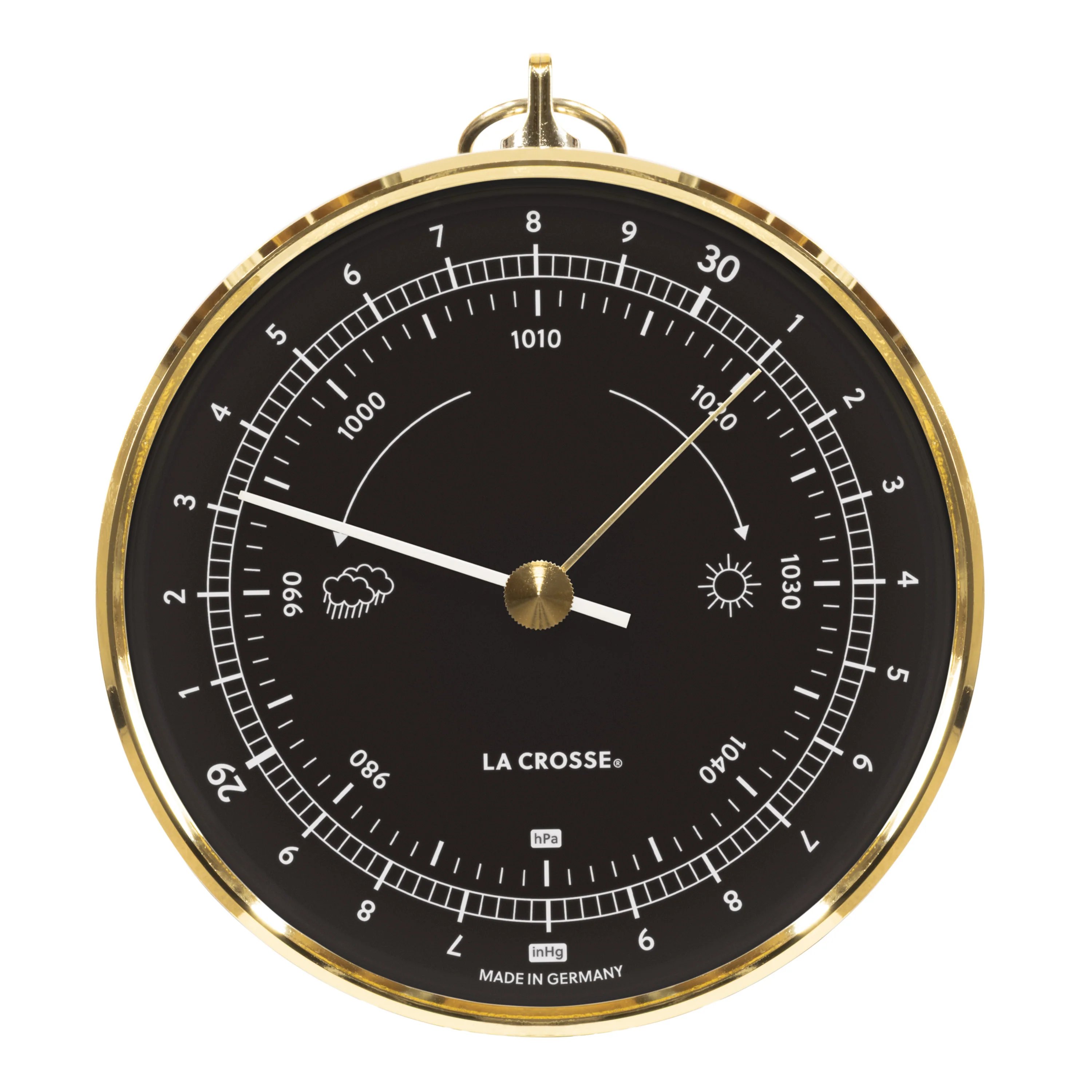 138-611B Analog Dial Barometer β Black