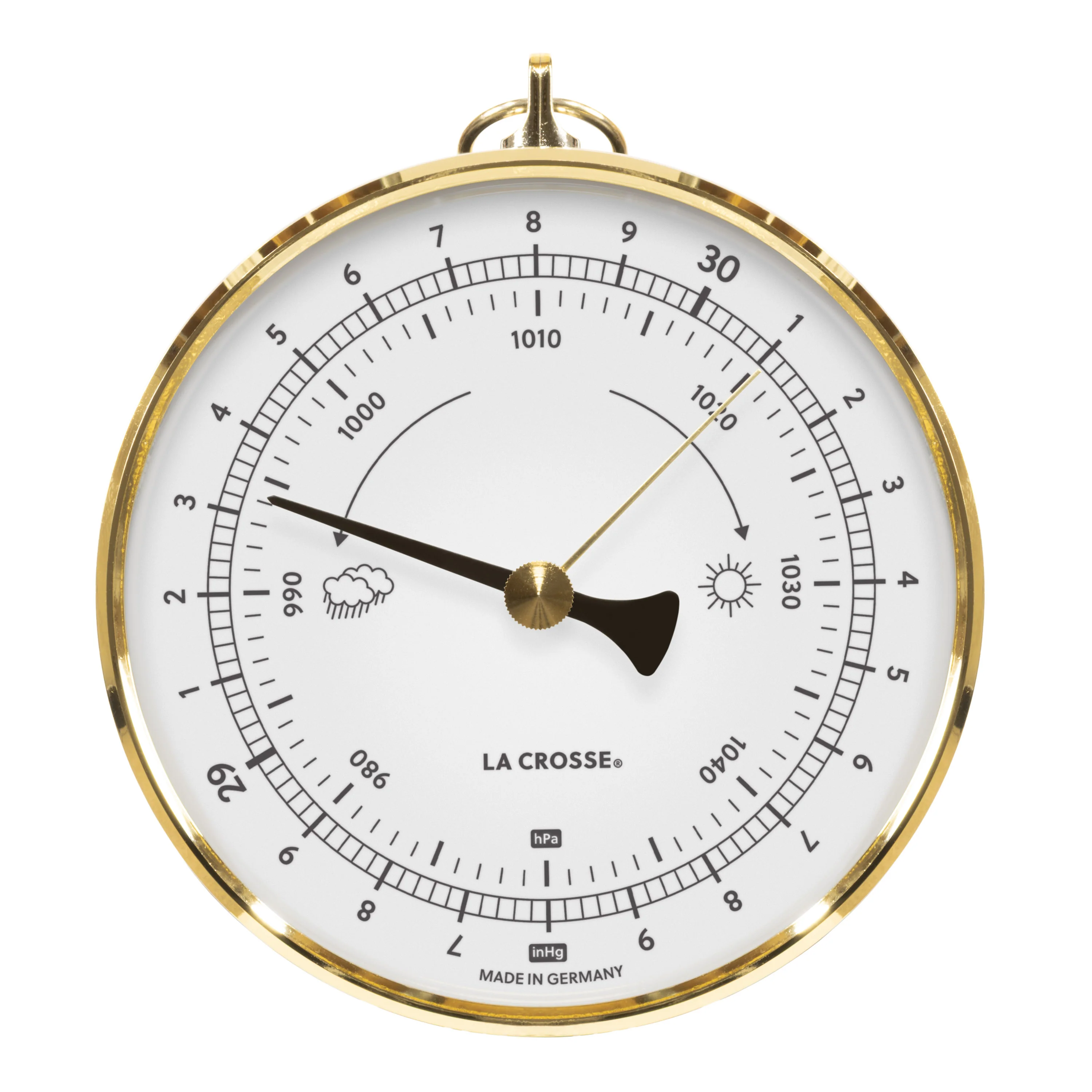 138-611W Analog Dial Barometer β White